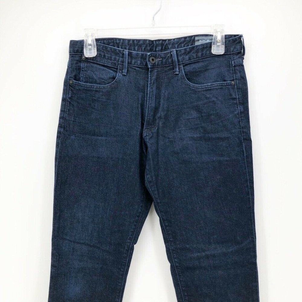 Bonobos Mens Straight Jeans Blue Stretch 33 x 34 - Picture 2 of 9